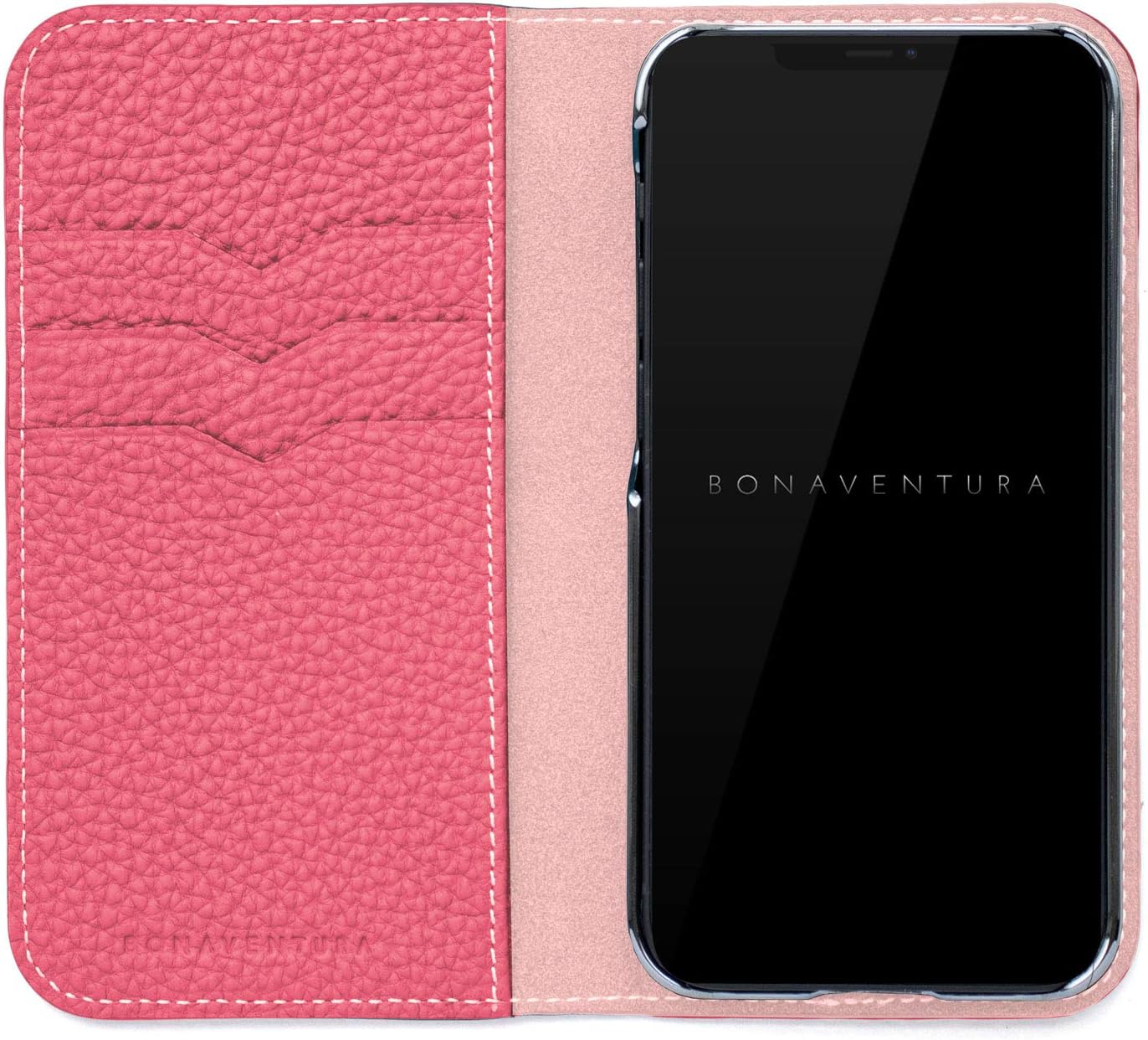 BONAVENTURA iPhone12Pro MAX ケース iPhone 12 Pro Max) ダイアリーケース シュリンクレザー